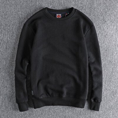 Retro Solid Color Sweatshirt