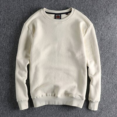 Retro Solid Color Sweatshirt