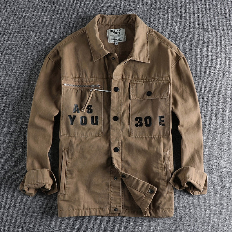 Military Long Sleeve Shirt Jackets