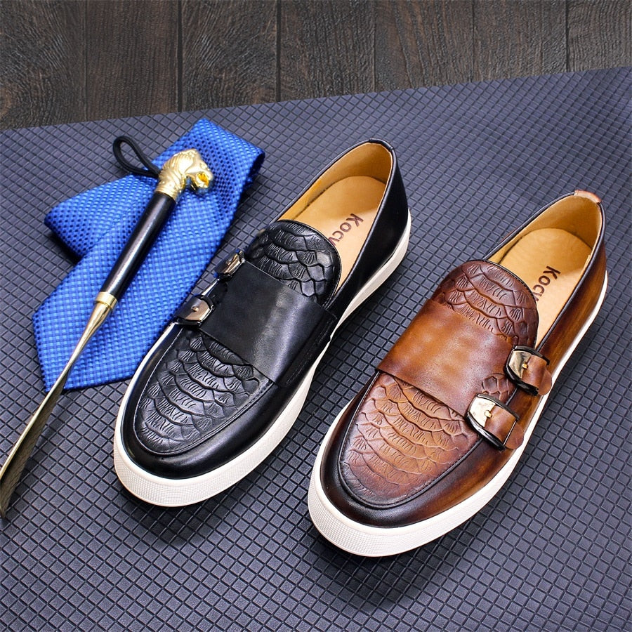 LMS Handmade Buckle Shoes