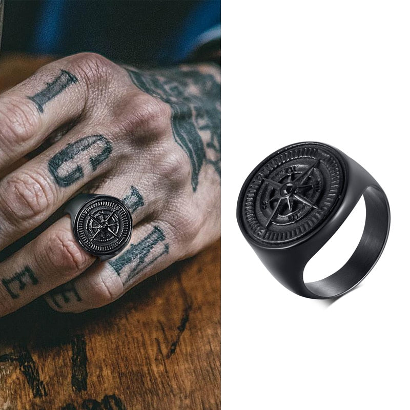Nautical Compass Ring