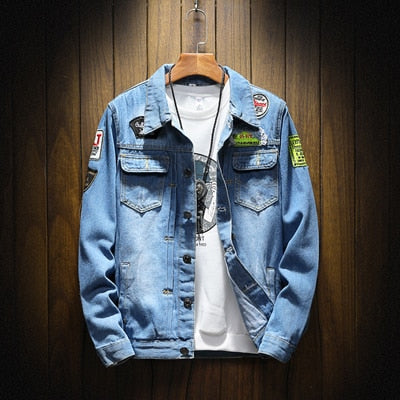 Men's Denim Casual Ripped Jean Jackets