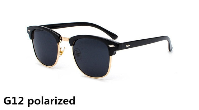 Classic Polarized Rivet Male Fashion Mirror Sunglass