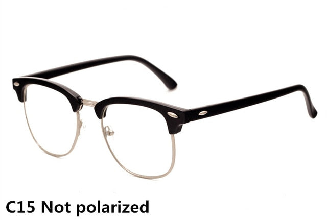 Classic Polarized Rivet Male Fashion Mirror Sunglass
