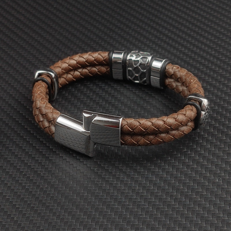 Irregularly Cracked Bead Bracelet