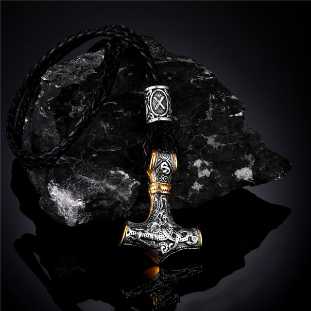 Norse Vikings Thor Hammer Pendant Necklace