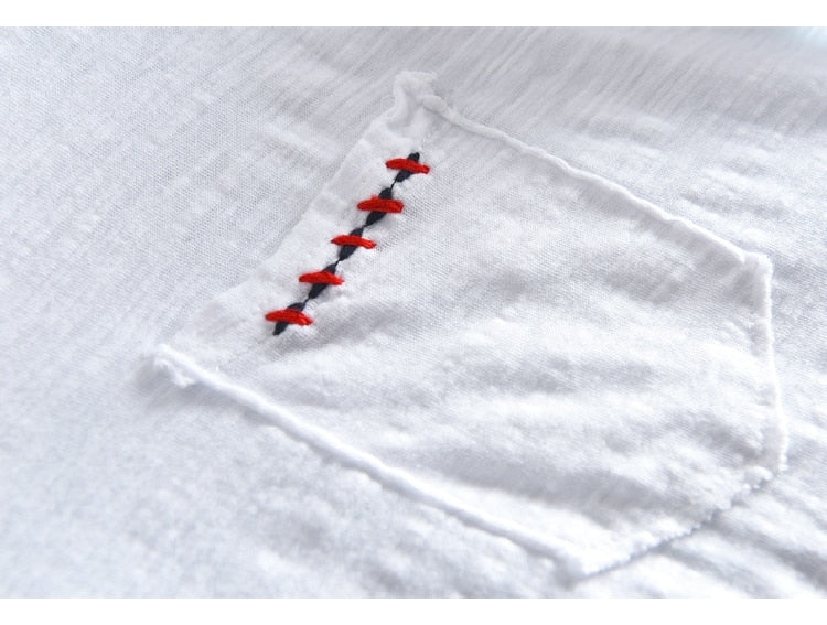 Cotton V-neck Casual T-Shirt