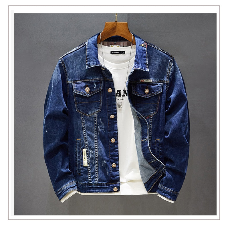 Men's Blue Denim Slim jeans Jacket