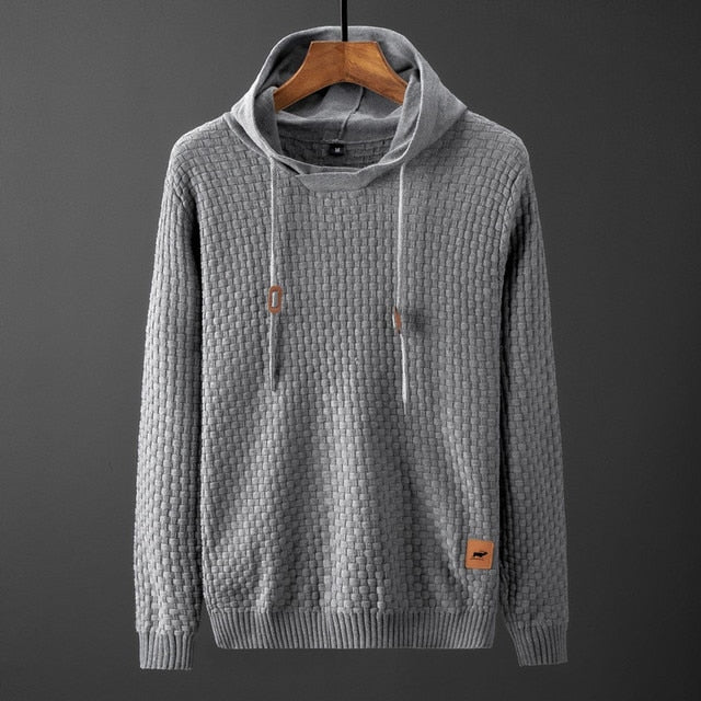 Patchwork Long Sleeve Slim Fit Knitted Sweater