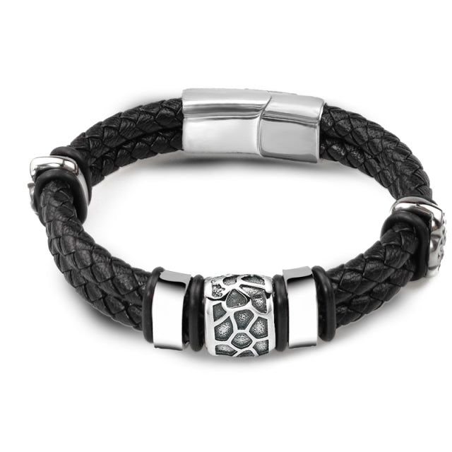 Irregularly Cracked Bead Bracelet