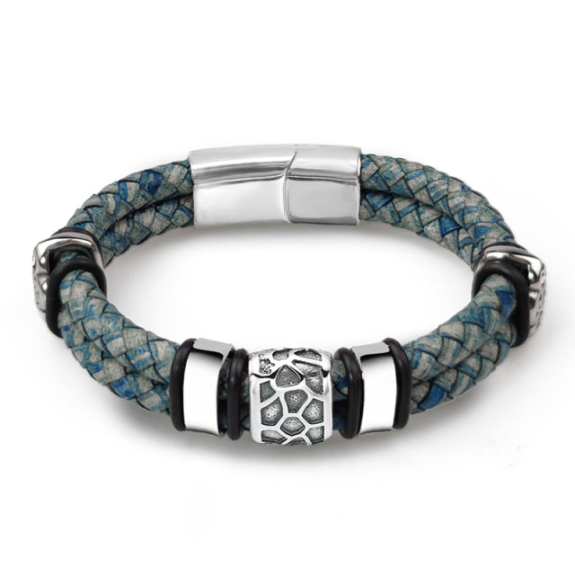 Irregularly Cracked Bead Bracelet