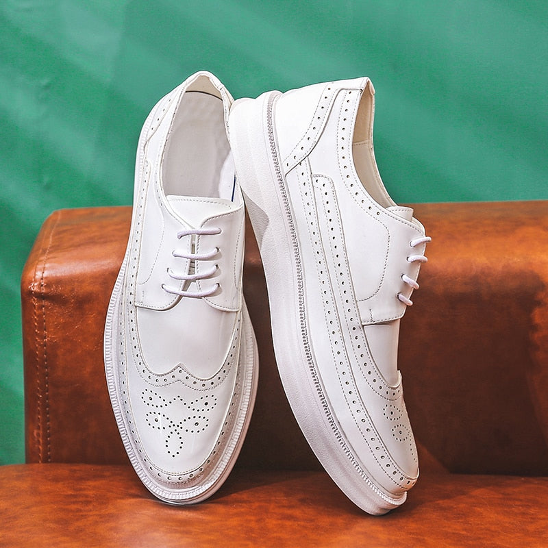 Oxford Shoes Fashion Brogue Formal Dress Shoes