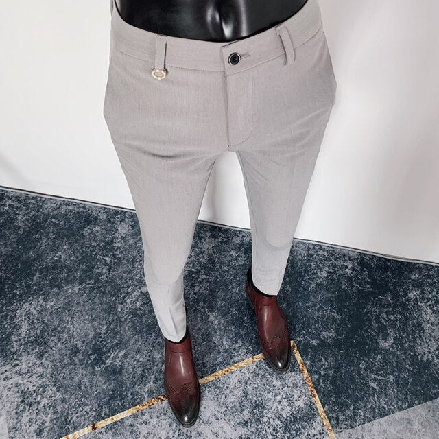 Fashion Casual Slim Fit Ankle Dress Pants