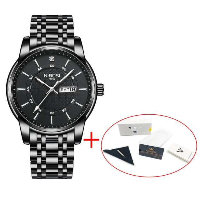 Men Waterproof Business Quartz Wristwatch