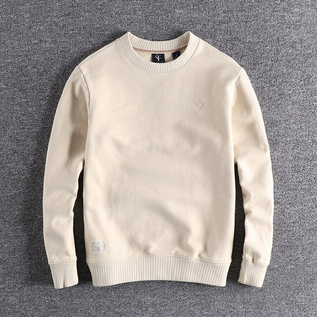 Vintage Fleece Casual Long Sleeve Sweater