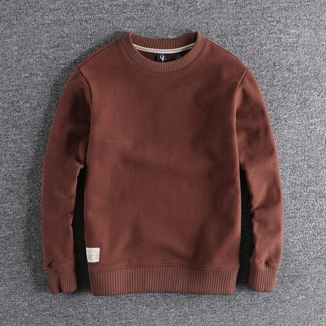 Vintage Fleece Casual Long Sleeve Sweater