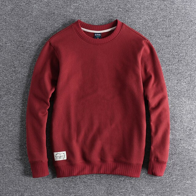 Vintage Fleece Casual Long Sleeve Sweater