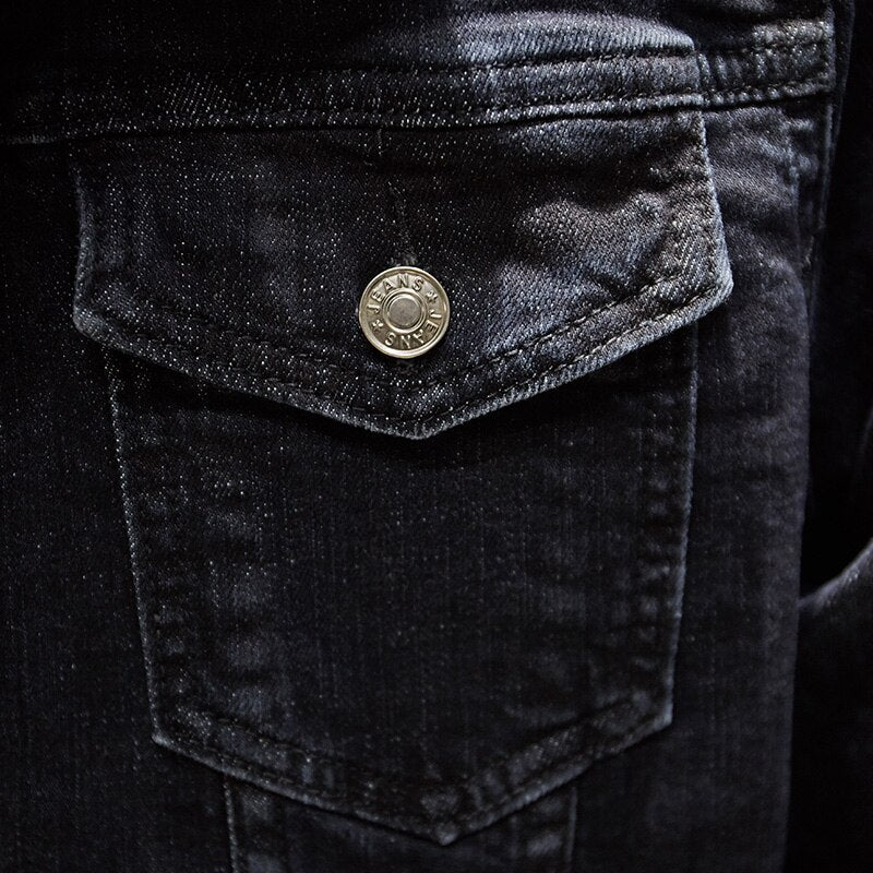 Men Casual Slim Denim Jacket
