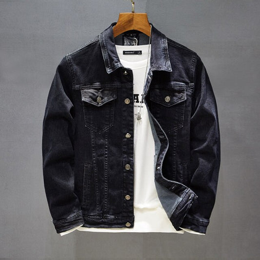 Men Casual Slim Denim Jacket