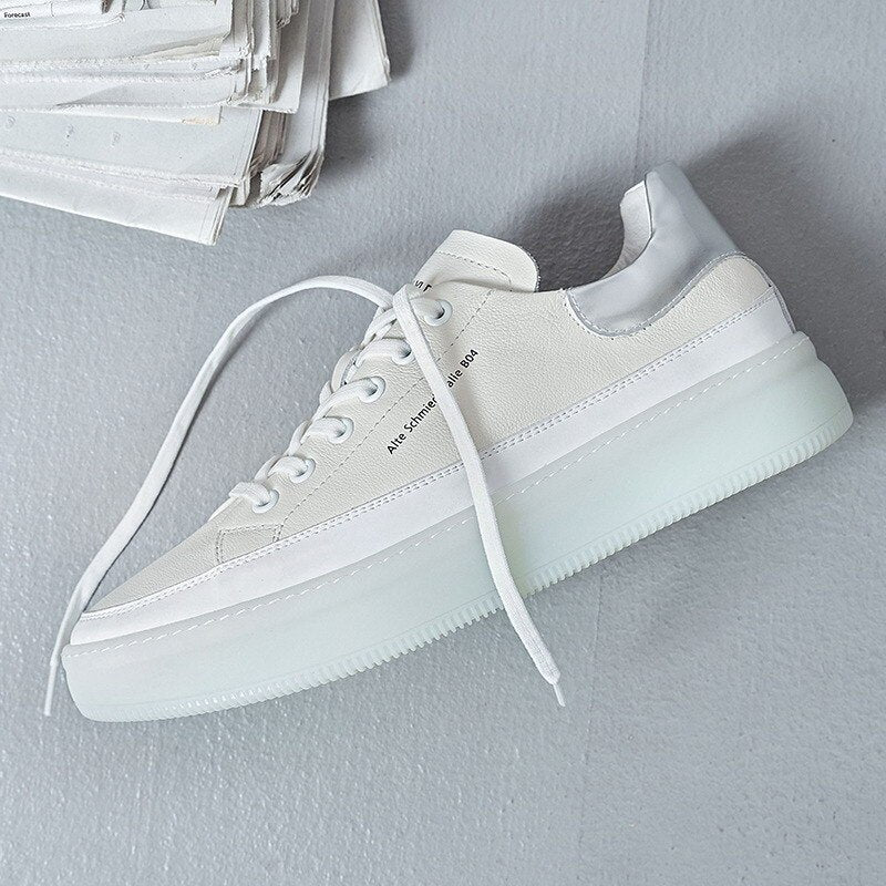 Casual British Fashion Flat Platform Sneakers