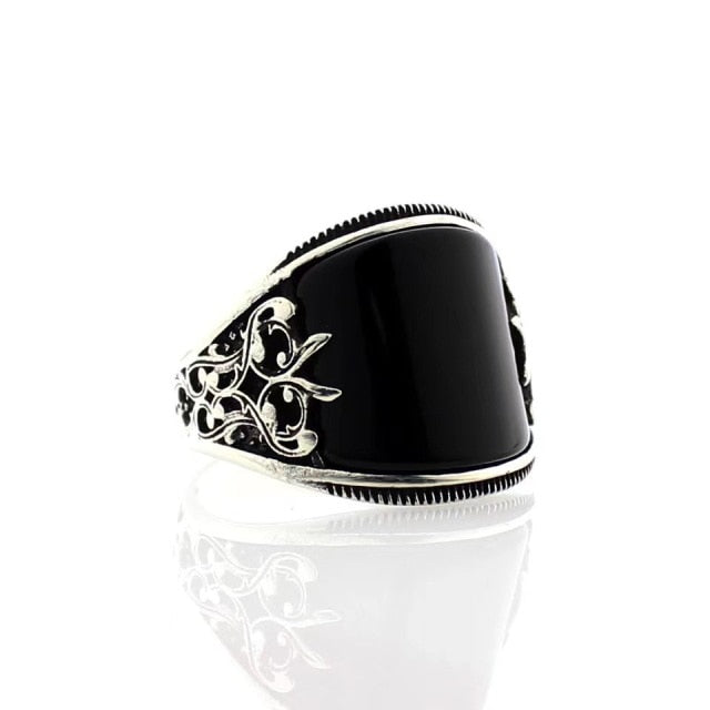 Black Enamel Ring