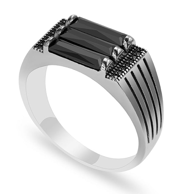 Black Enamel Ring