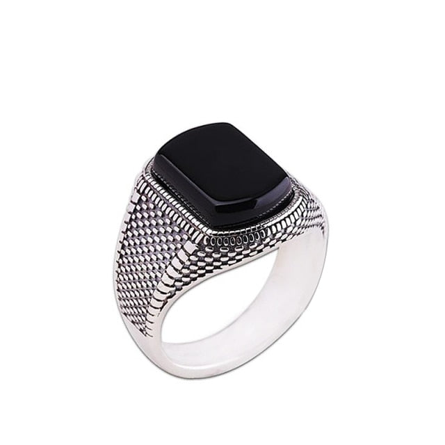 Black Enamel Ring