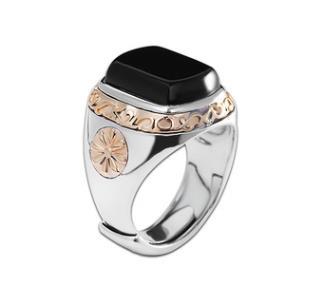 Black Enamel Ring