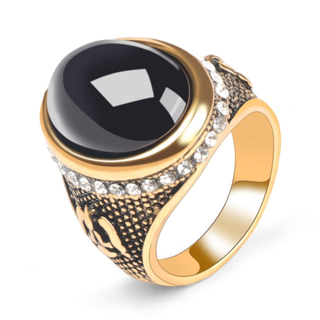 Black Enamel Ring