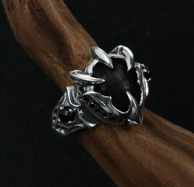Black Enamel Ring