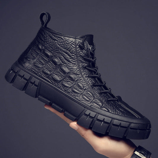 Wild Leather Mid-Top British  Sneakers