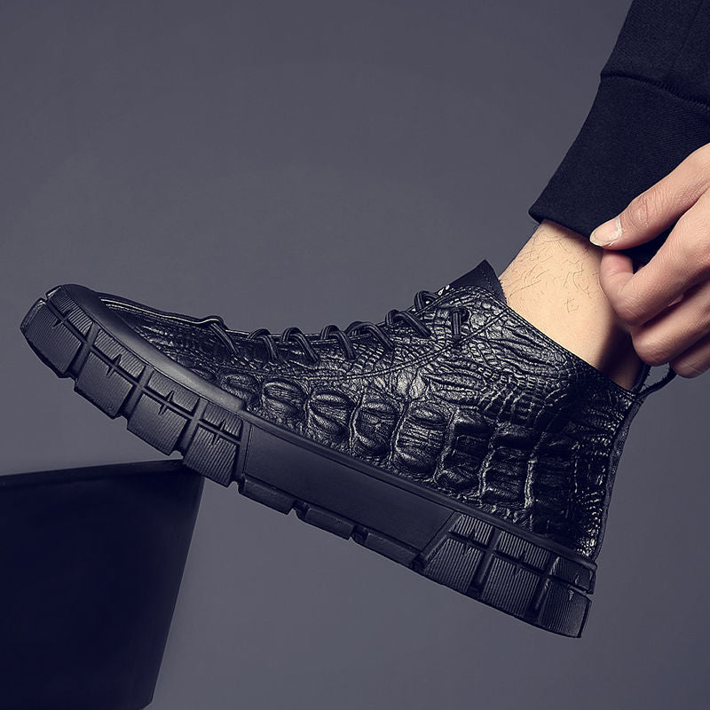 Wild Leather Mid-Top British Sneakers