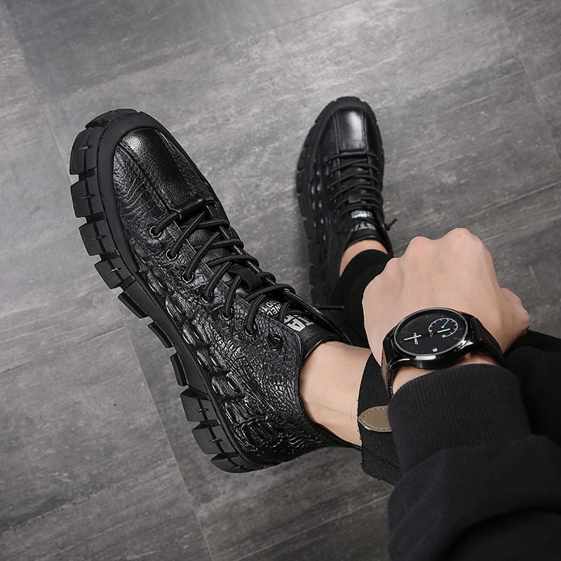 Wild Leather Mid-Top British Sneakers