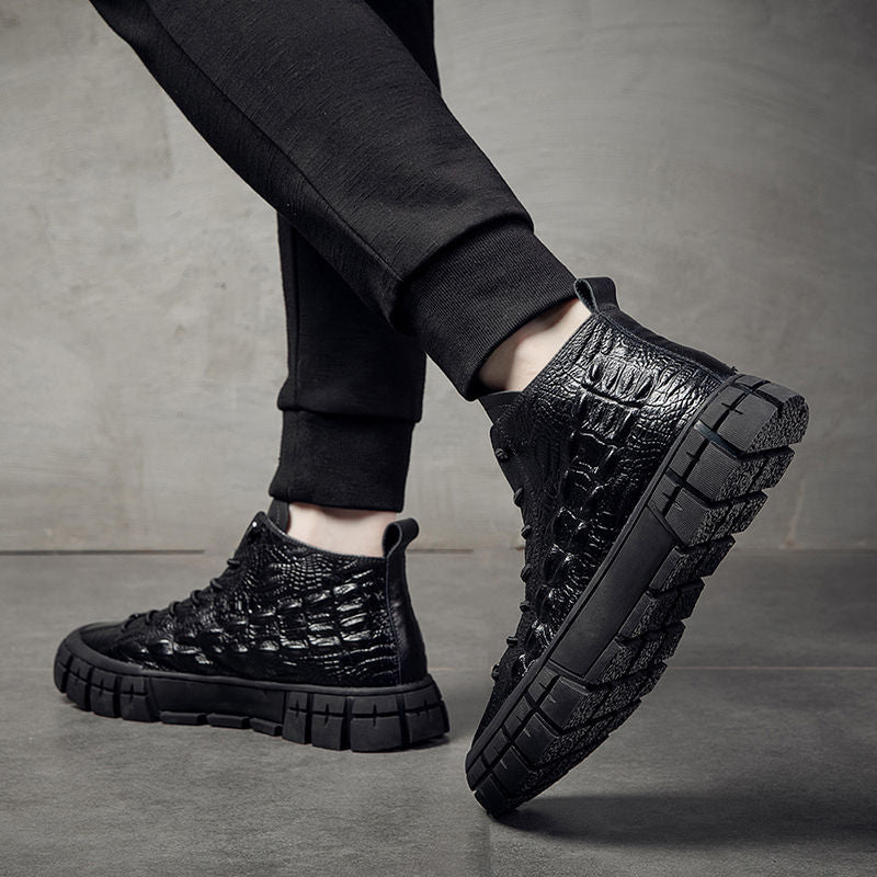 Wild Leather Mid-Top British Sneakers