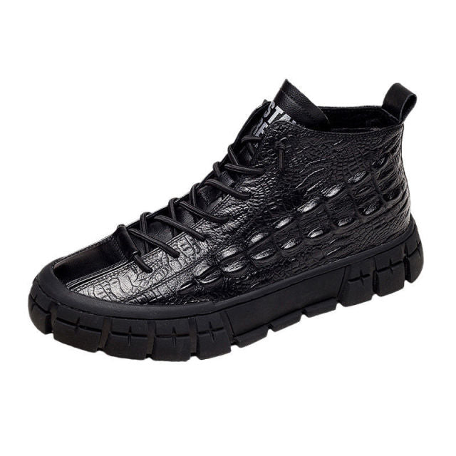 Wild Leather Mid-Top British Sneakers