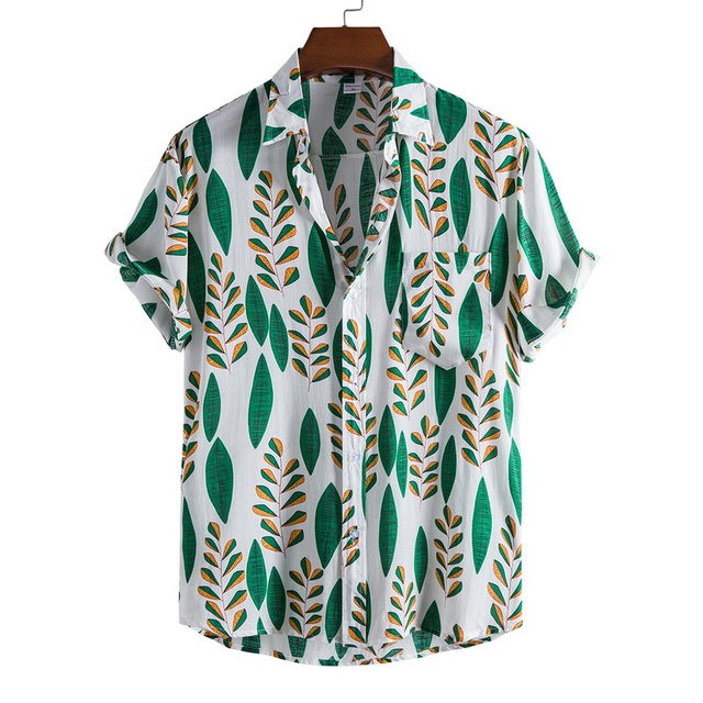 Floral Loose Casual Hawaii Beach Shirt