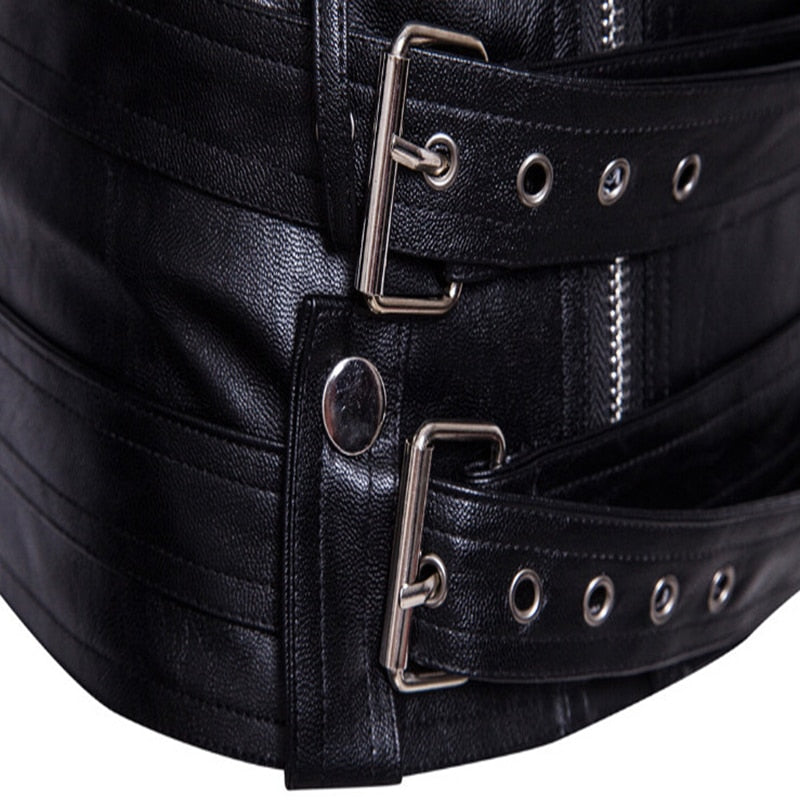Manio Motorcycle Pilot Leather Jacket