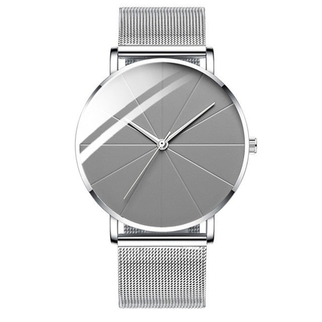 Fashion Men's Business Mesh Belt Quartz Watch