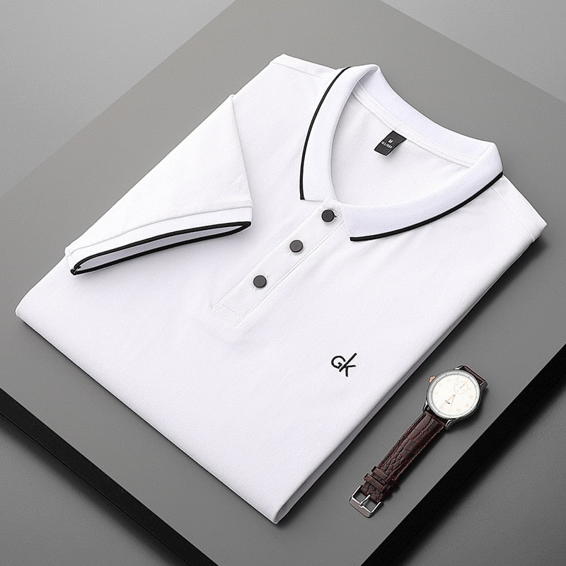 Letter Embroidery Polo Shirts