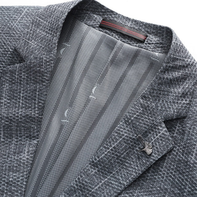 Fashion Elastic Single Breasted Casual Coat