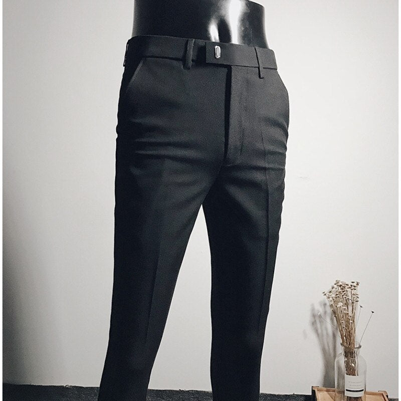 Stretch Casual Formal Suit Pants