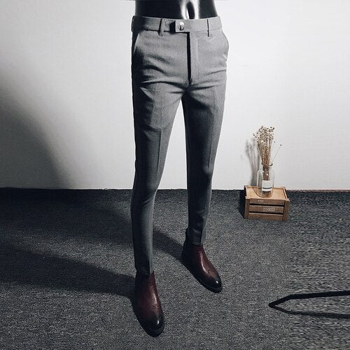 Stretch Casual Formal Suit Pants