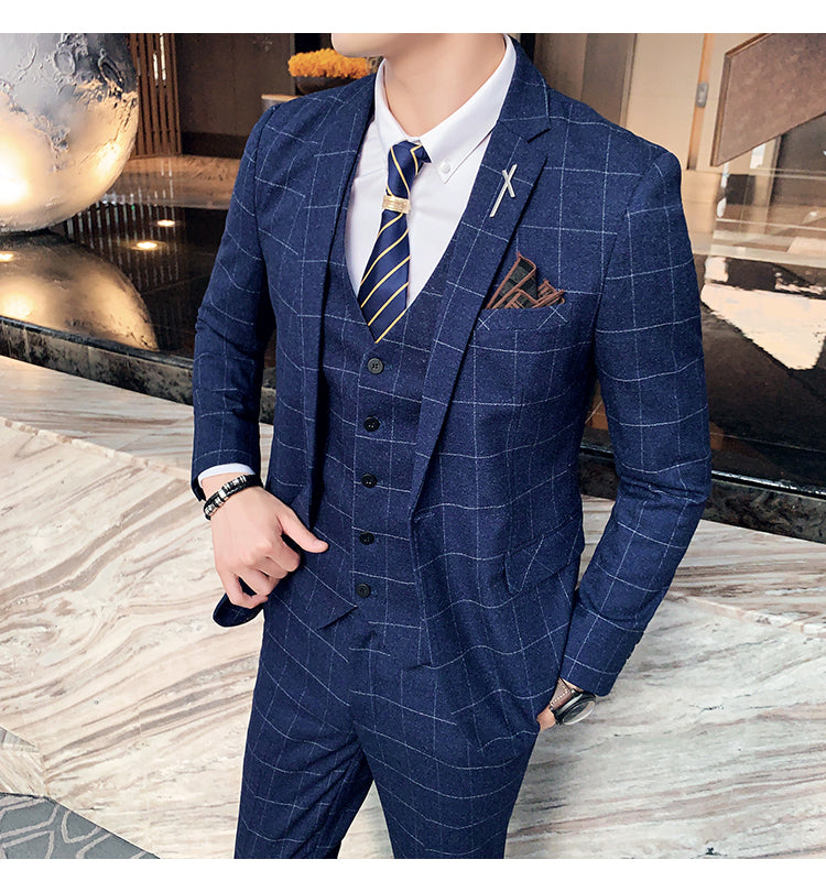 Classic Men Fashion 3 Piece Set Tuxedo Suit