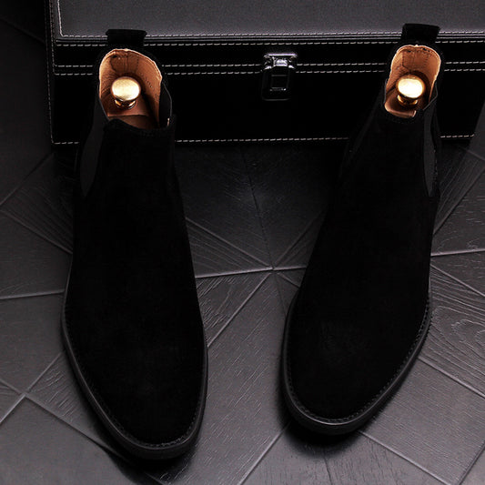 Casual Ankle Slip on Pointed Toe Chelsea Boots