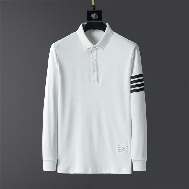 Fashion casual Polo Long Sleeve shirt