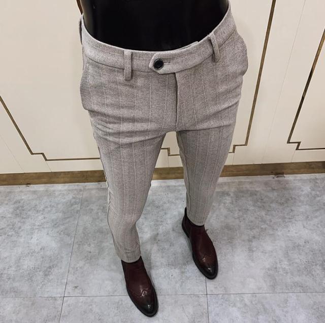 Striped Dress Casual Slim Fit Pants