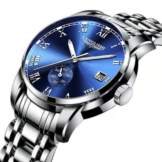 Men Stainless Steel Business Quartz Wrist Watch