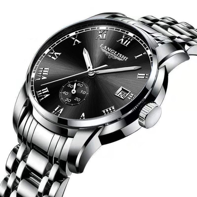 Men Stainless Steel Business Quartz Wrist Watch