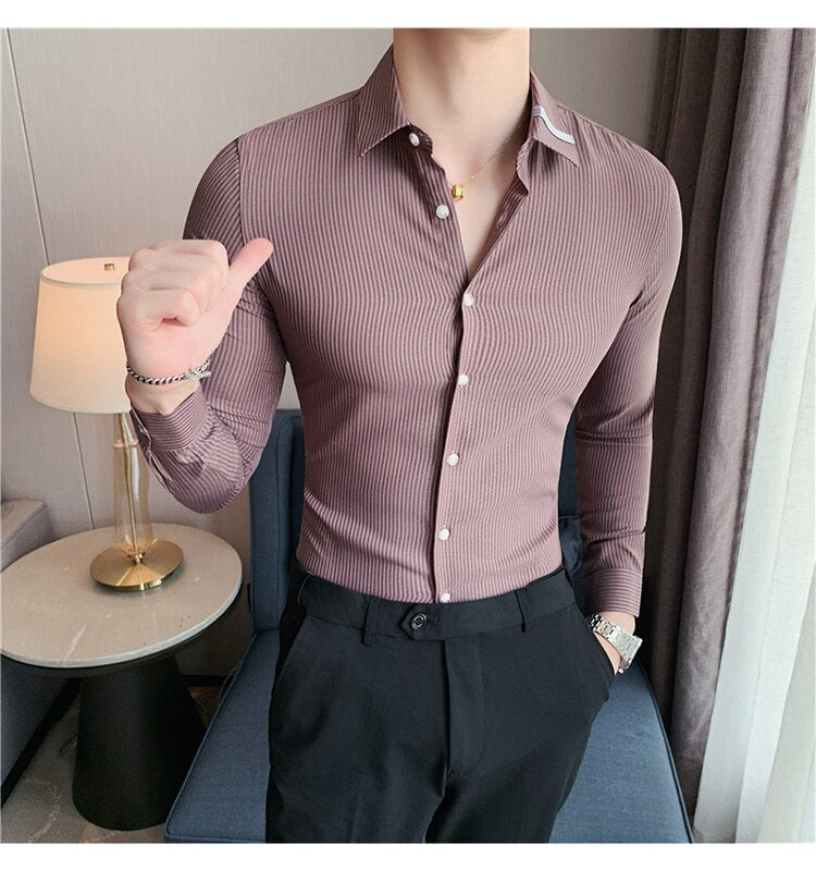 Ribbon Collar Long Sleeve Shirt