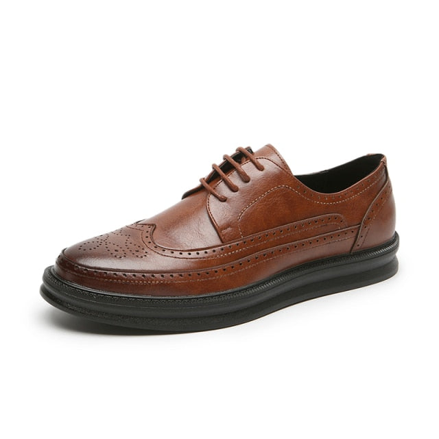 Oxford Shoes Fashion Brogue Formal Dress Shoes